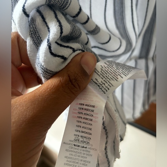 APRICOT | Striped short sleeve top | UK size 10 - Picture 5 of 5